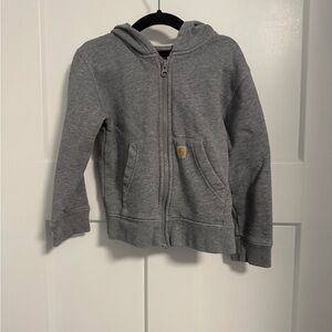 Carhartt Kids Charcoal Gray Zip-Up Hoodie